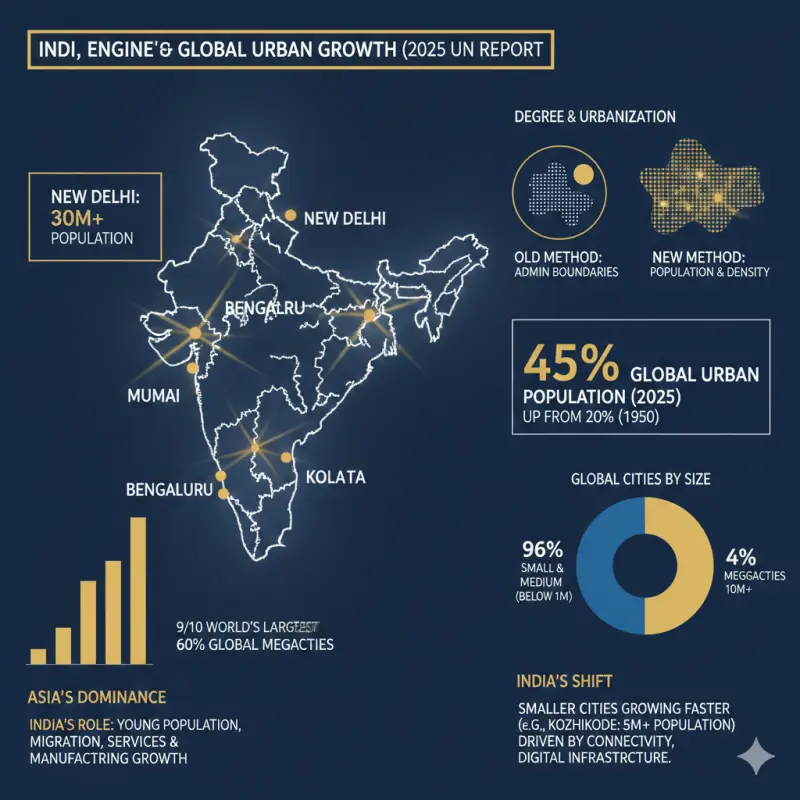 India Leads Global Urban Boom: Key Insights from 2025 UN Report